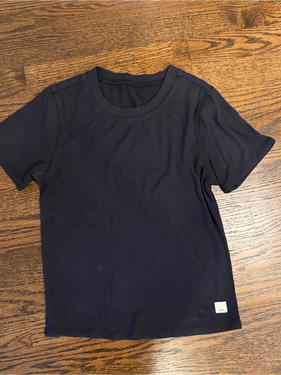 Vuori Tops - Vuori Ribbed Tshirt - Small - Black